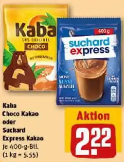REWE Kaba Choco Kakao oder Suchard Express Kakao Angebot