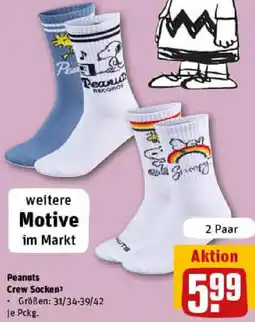 REWE Peanuts Crew Socken Angebot