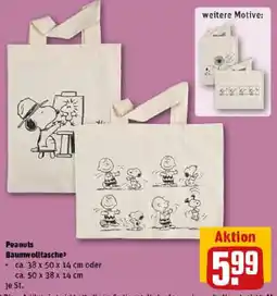 REWE Peanuts Baumwolltasche Angebot