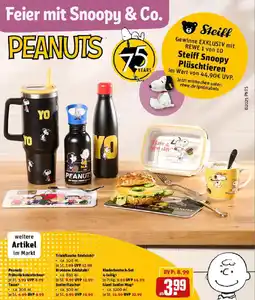 REWE Peanuts Frühstücksbrettchen Angebot