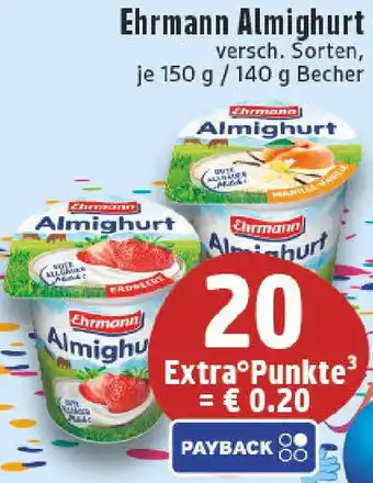 Edeka Ehrmann Almighurt Angebot