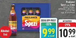 Edeka Paulaner Spezi oder Limo Angebot