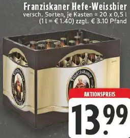 Edeka Franziskaner Hefe-Weissbier Angebot