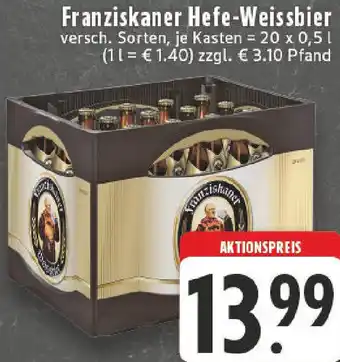 Edeka Franziskaner Hefe-Weissbier Angebot