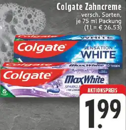 Edeka Colgate Zahncreme Angebot
