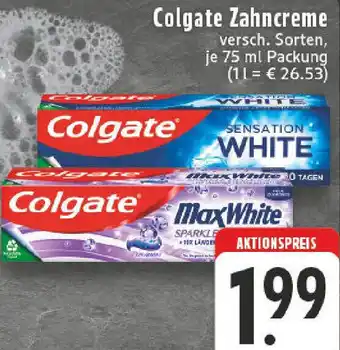 Edeka Colgate Zahncreme Angebot
