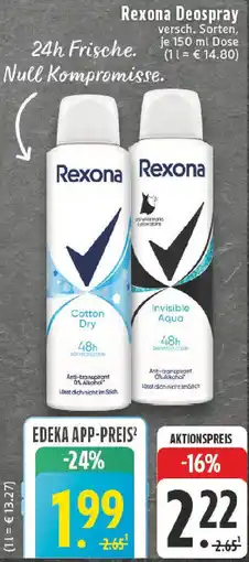 Edeka Rexona Deospray Angebot
