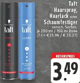 Edeka Taft Haarspray, Haarlack oder Schaumfestiger Angebot