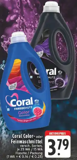 Edeka Coral Color- oder Feinwaschmittel Angebot