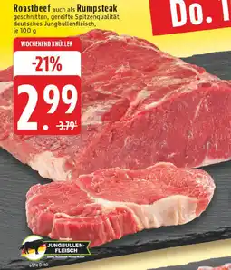 Edeka Roastbeef auch als Rumpsteak Angebot