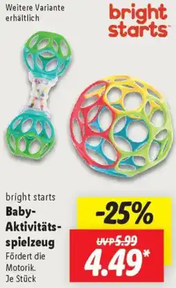 Lidl bright starts Baby Aktivitätsspielzeug Angebot