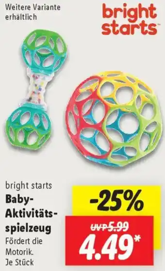 Lidl bright starts Baby Aktivitätsspielzeug Angebot