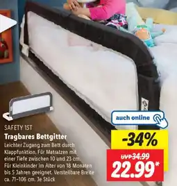 Lidl SAFETY 1ST Tragbares Bettgitter Angebot