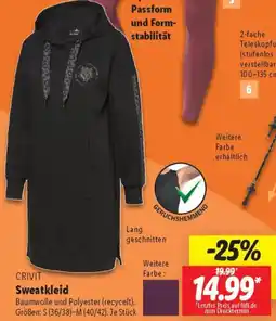 Lidl CRIVIT Sweatkleid Angebot