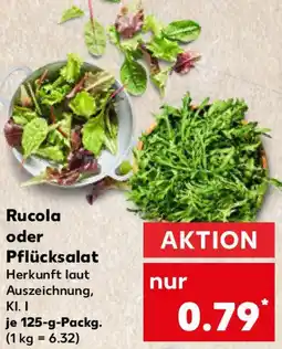 Kaufland Rucola oder Pflücksalat Angebot