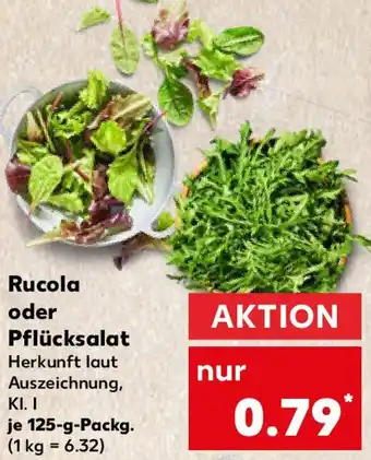 Kaufland Rucola oder Pflücksalat Angebot