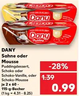 Kaufland DANY Sahne oder Mousse Angebot