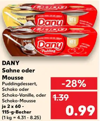 Kaufland DANY Sahne oder Mousse Angebot