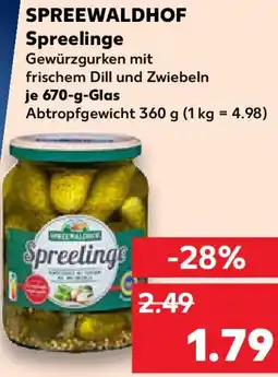 Kaufland SPREEWALDHOF Spreelinge Angebot