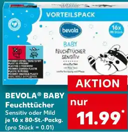 Kaufland BEVOLA BABY Feuchttücher Angebot