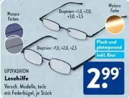 Aldi Süd UP2FASHION Lesehilfe Angebot