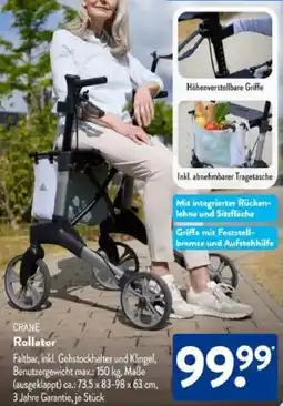Aldi Süd CRANE Rollator Angebot