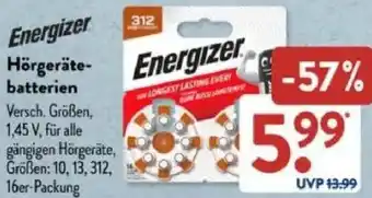 Aldi Süd Energizer Hörgerätebatterien Angebot