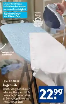 Aldi Süd HOME CREATION Bügeltisch Angebot