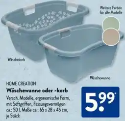Aldi Süd HOME CREATION Wäschewanne oder -korb Angebot