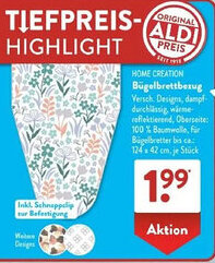 Aldi Süd HOME CREATION Bügelbrettbezug Angebot