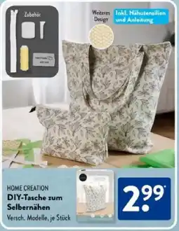 Aldi Süd HOME CREATION DIY-Tasche zum Selbernähen Angebot