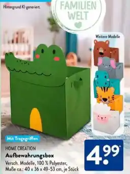 Aldi Süd HOME CREATION Aufbewahrungsbox Angebot