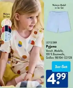 Aldi Süd LILY & DAN Pyjama Angebot