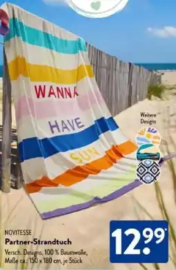 Aldi Süd NOVITESSE Partner-Strandtuch Angebot