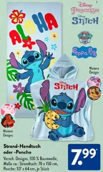Aldi Süd Strand-Handtuch oder Poncho Angebot