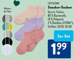 Aldi Süd LILY & DAN Sneaker-Socken Angebot