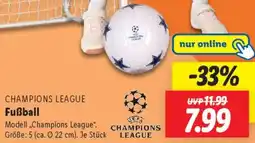 Lidl CHAMPIONS LEAGUE Fußball Angebot