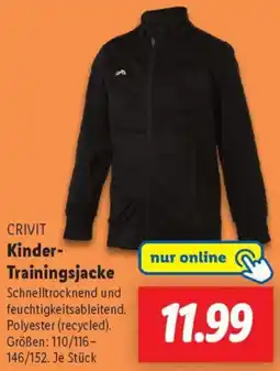 Lidl CRIVIT Kinder Trainingsjacke Angebot