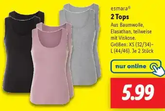 Lidl esmara 2 Tops Angebot