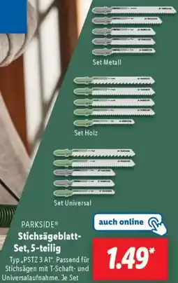 Lidl PARKSIDE Stichsägeblatt Set, 5-teilig Angebot