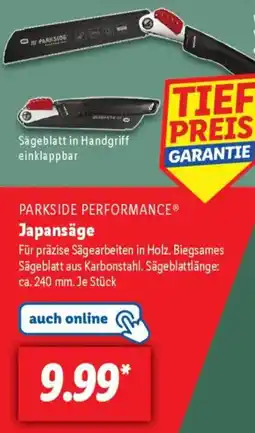 Lidl PARKSIDE PERFORMANCE Japansäge Angebot
