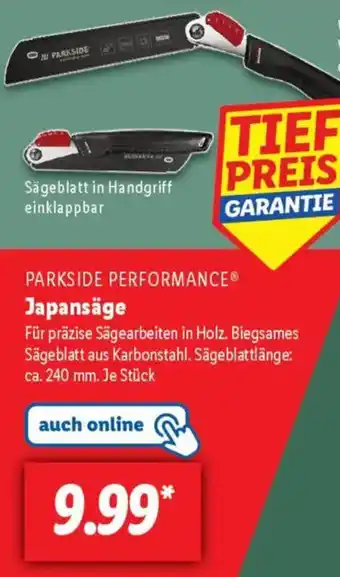 Lidl PARKSIDE PERFORMANCE Japansäge Angebot