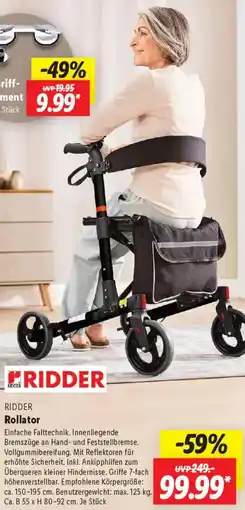 Lidl RIDDER Rollator Angebot