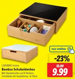 Lidl LIVARNO home Bambus Schubaldenbox Angebot