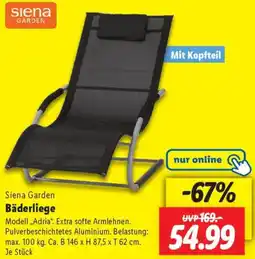 Lidl Siena Garden Bäderliege Angebot