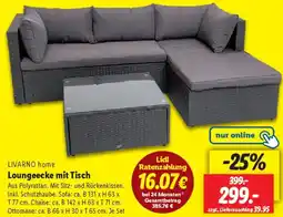 Lidl LIVARNO home Loungeecke mit Tisch Angebot