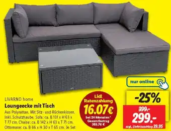 Lidl LIVARNO home Loungeecke mit Tisch Angebot