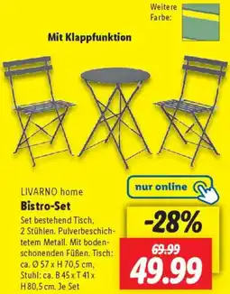Lidl LIVARNO home Bistro-Set Angebot