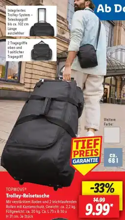Lidl TOPMOVE Trolley-Reisetasche Angebot