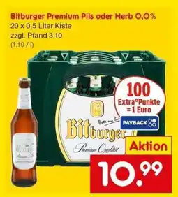 Netto Marken-Discount Bitburger Premium Pils oder Herb 0,0% Angebot